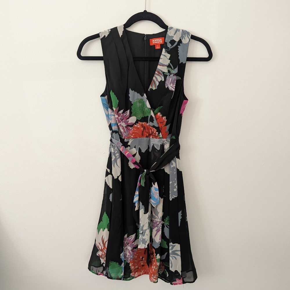 Kirna Zabête Sleeveless Floral Print Dress Size 2
